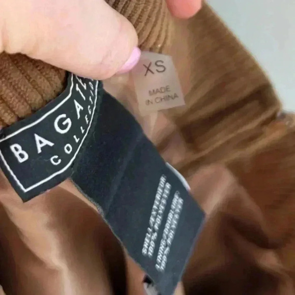 Bagatelle Brown Belted A Line Ribbed Corduroy Mini Skirt Size XS NWOT - Picture 5 of 5